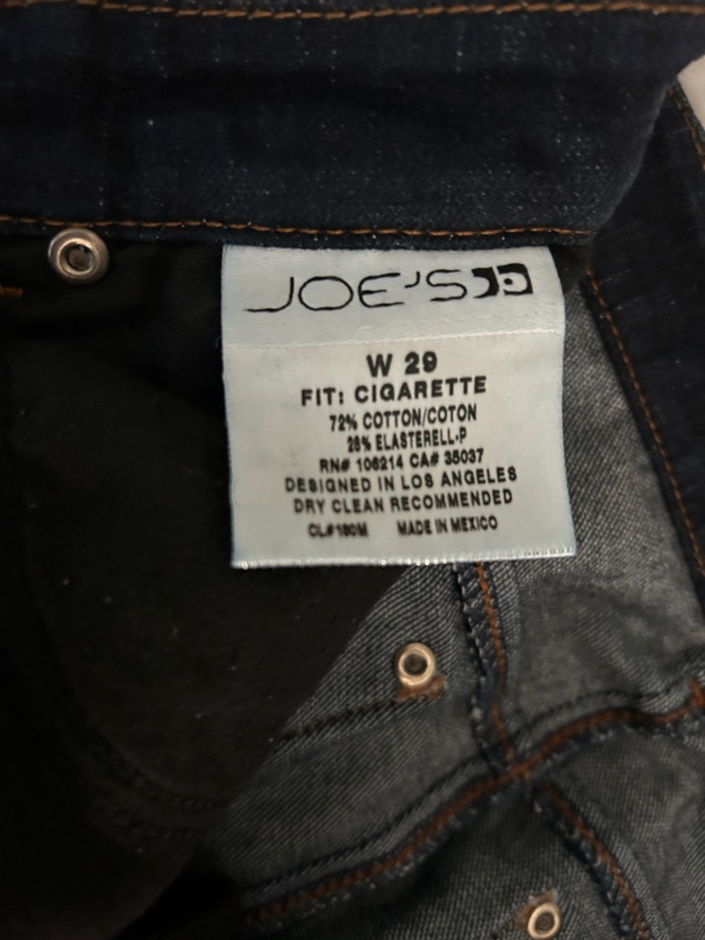 Joe's Jeans Men's Cigarette Fit Skinny Jeans in Dark Blue
